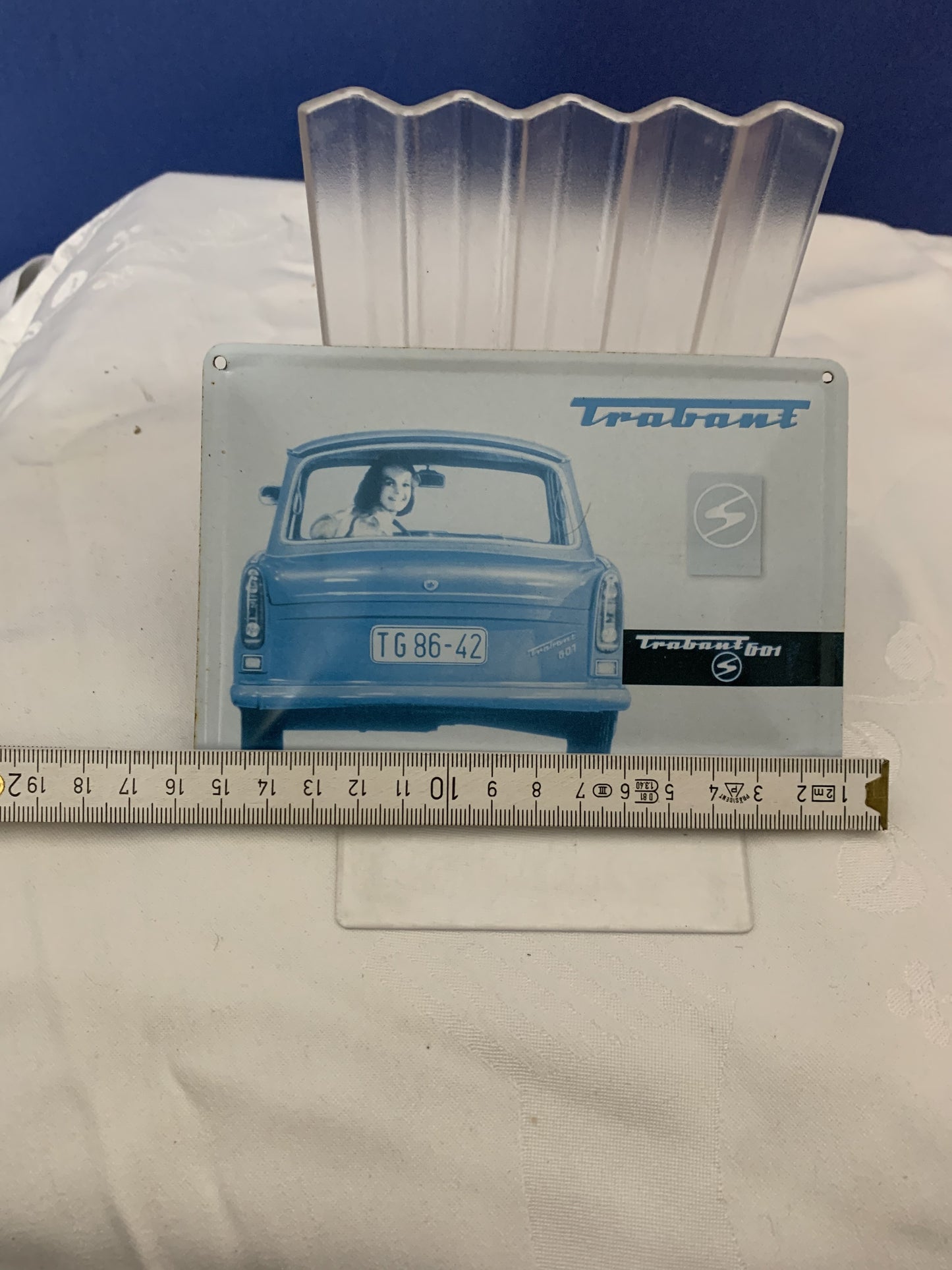 Blechschild, Trabant 601