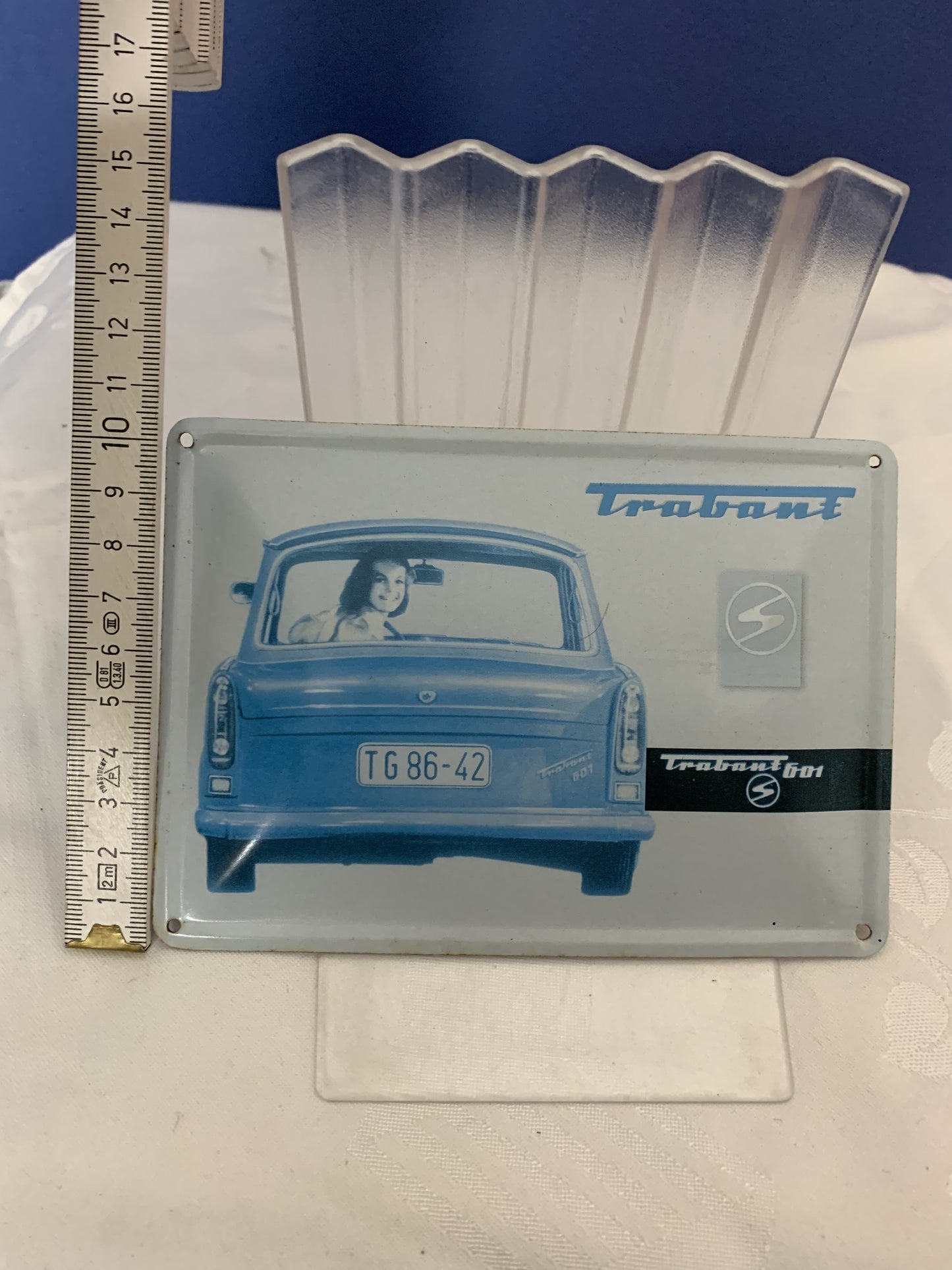 Blechschild, Trabant 601