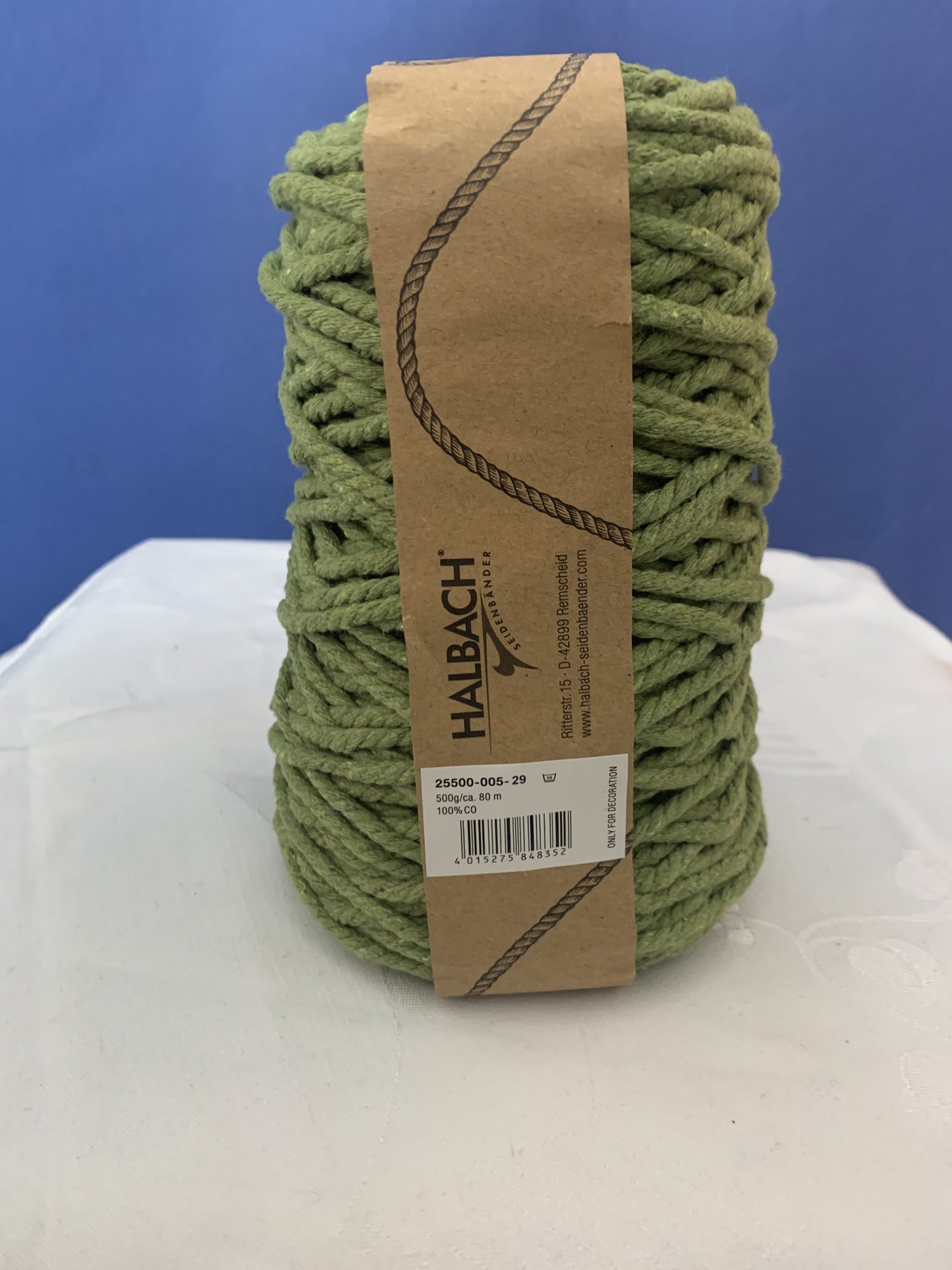 Baumwollkordel Halbach, 80 m, Schilfgrün