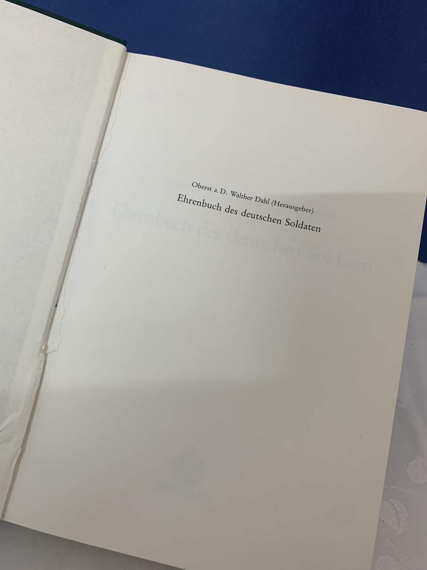 Dahl, Walther: Ehrenbuch des deutschen Soldaten
