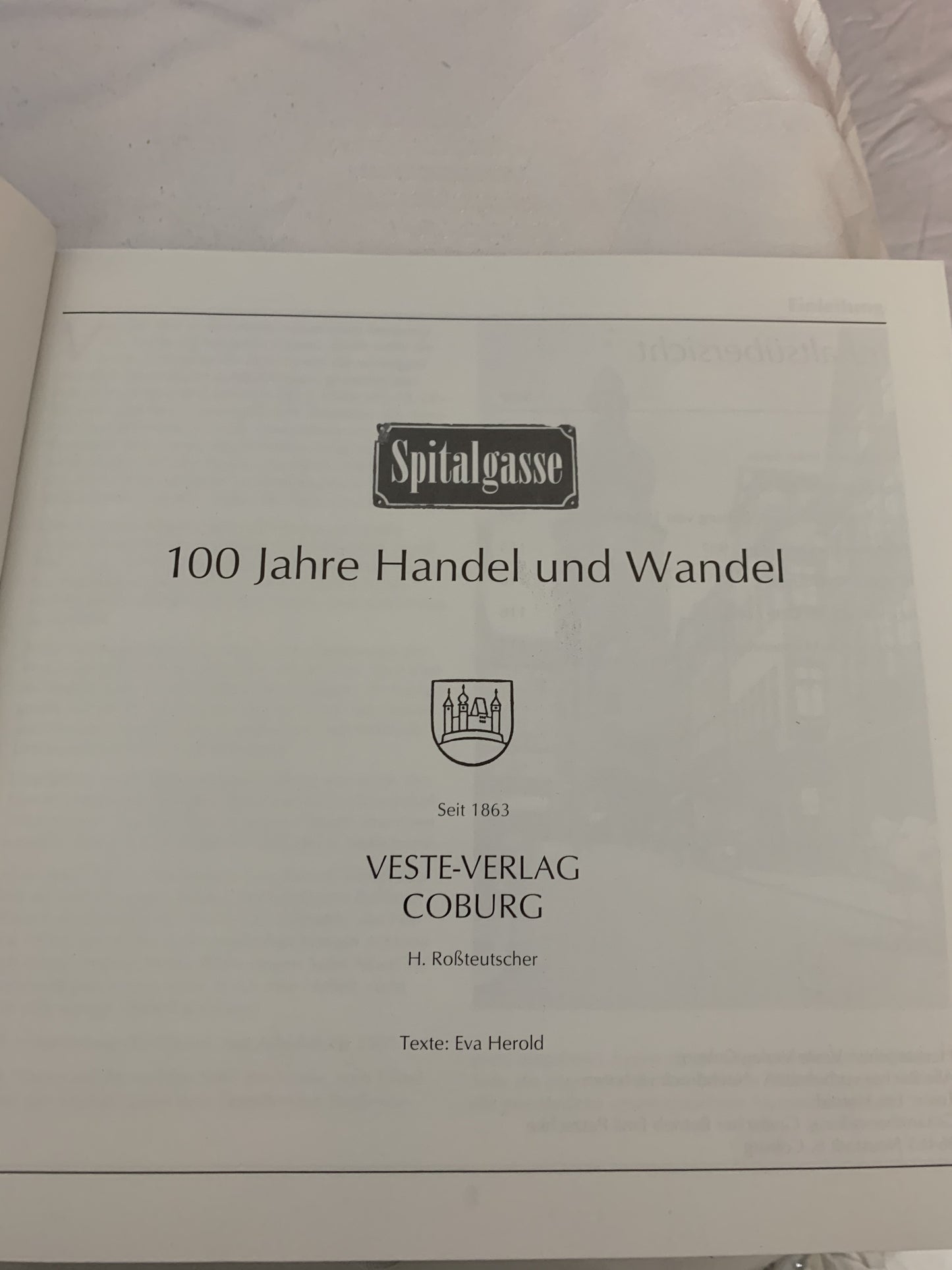 Spitalgasse.. 100 Jahre Handel und Wandel