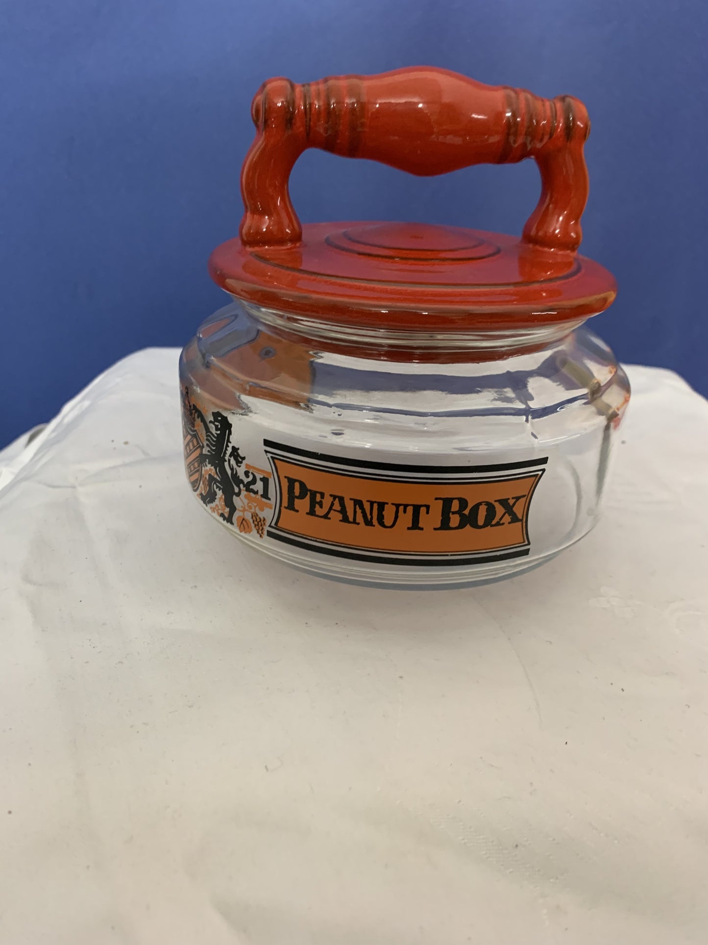 Peanut Box Old Englisch Glas dose