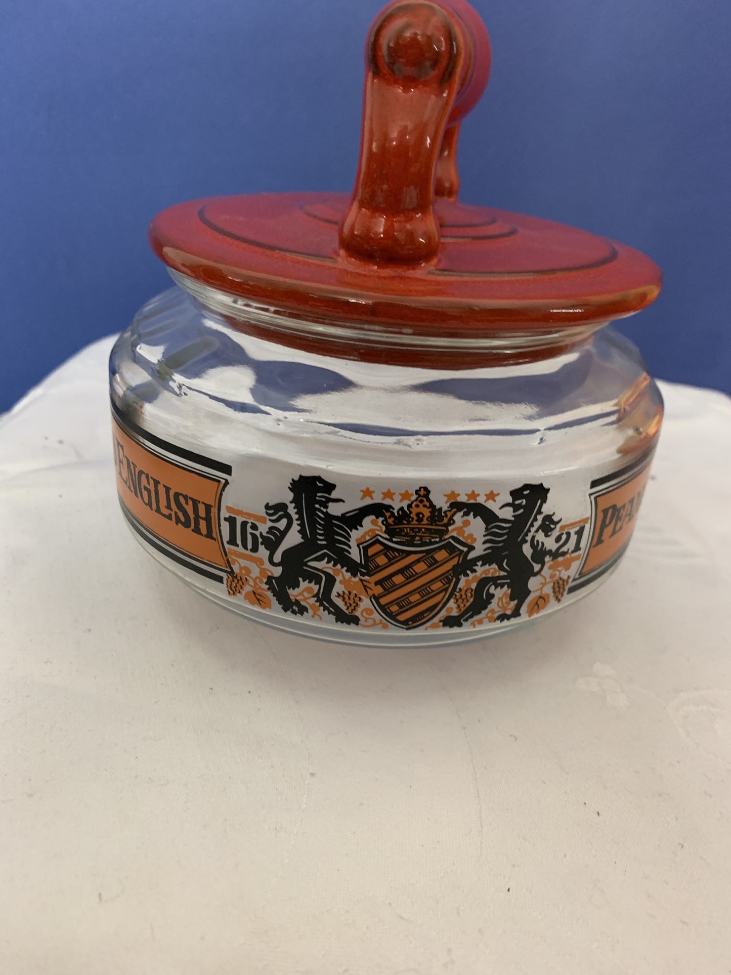 Peanut Box Old Englisch Glas dose