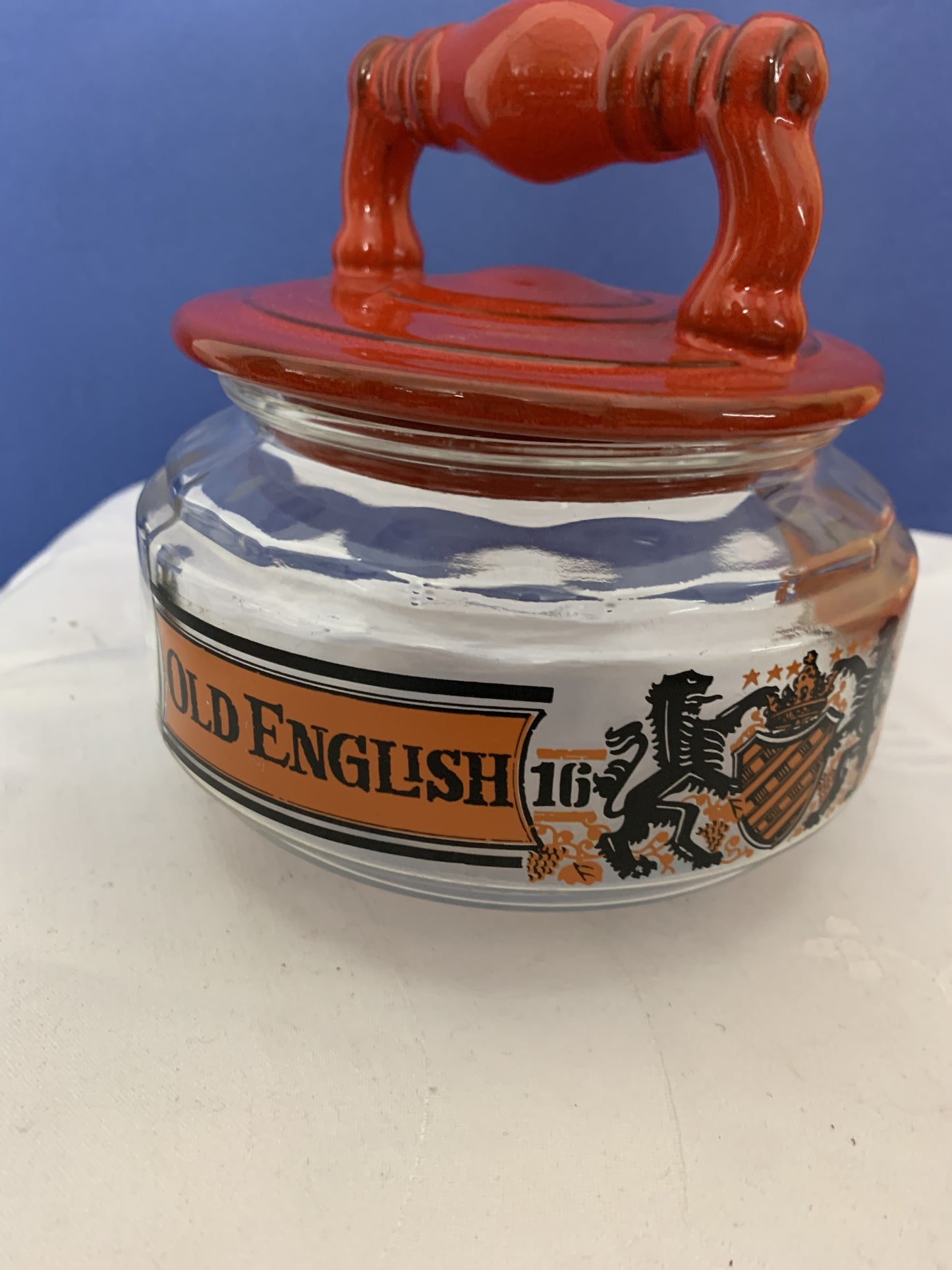 Peanut Box Old Englisch Glas dose