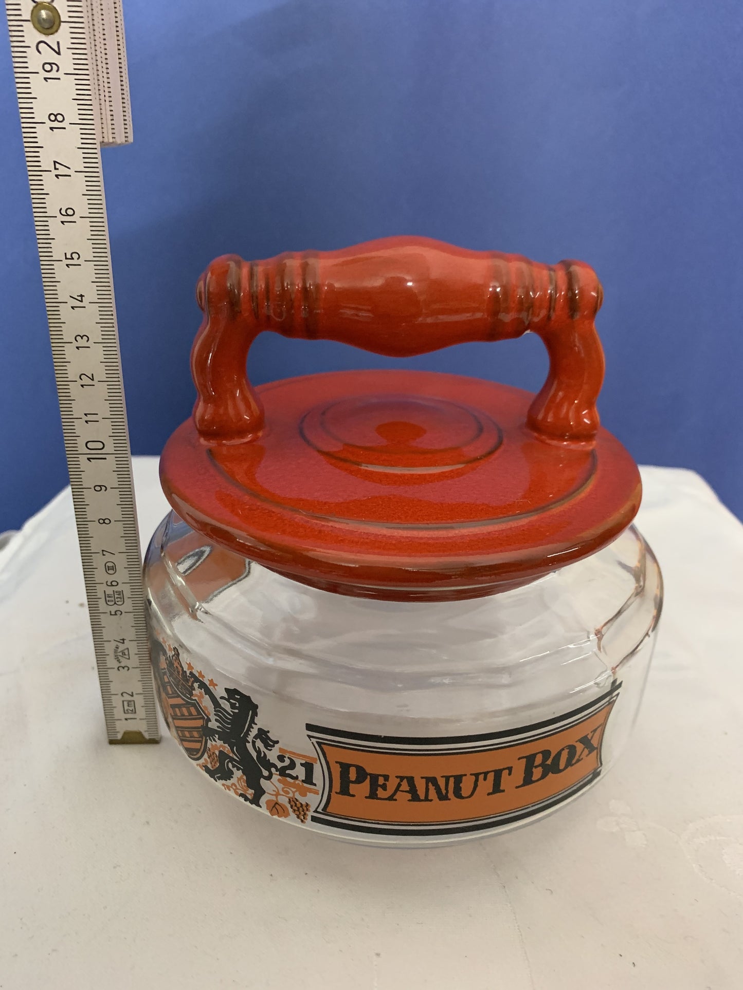 Peanut Box Old Englisch Glas dose
