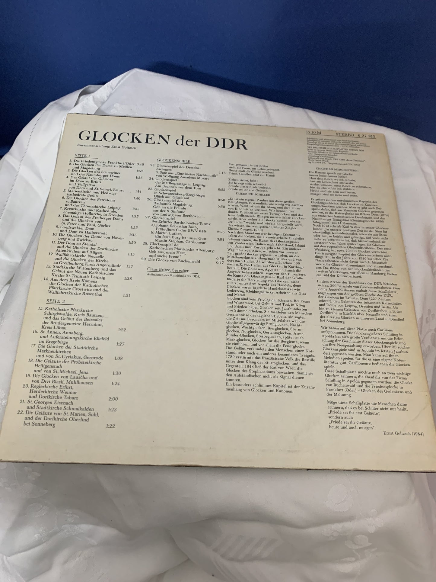 LP Glocken der DDR