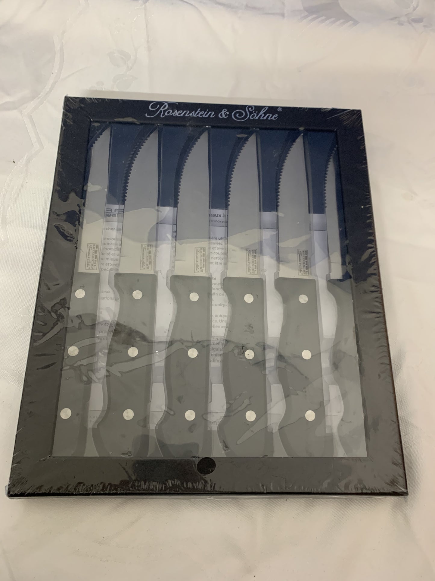 Rosenstein & Söhne Messer 6 Teilig Steakmesser, Neu