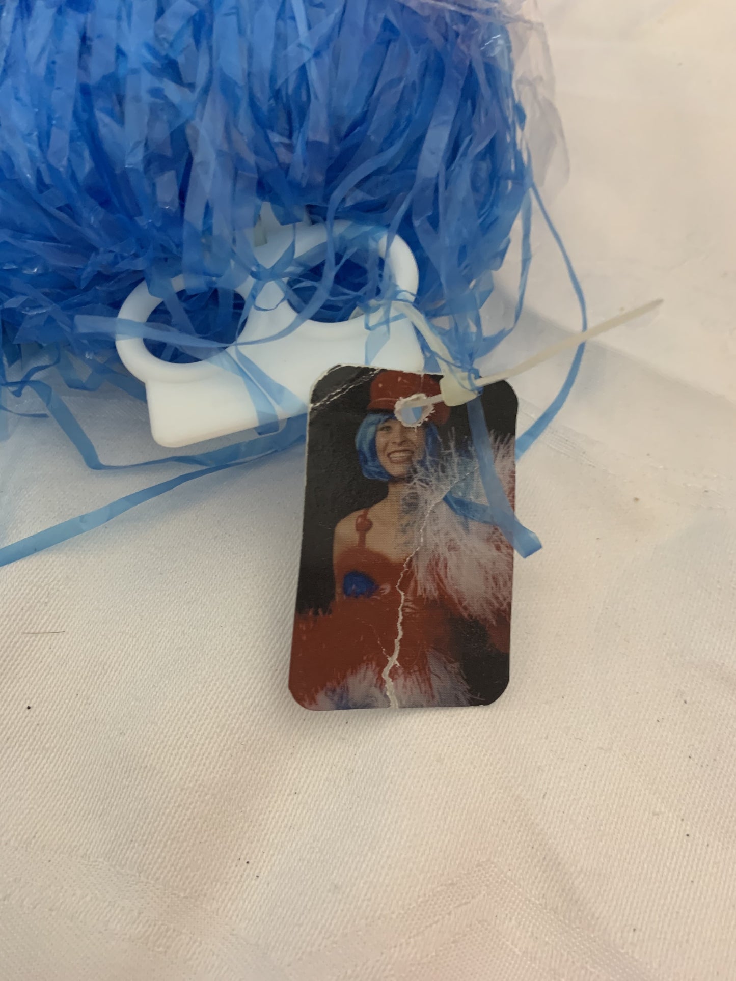 Cheerleader Pompon mit Ringgriff 2 Stück Blau