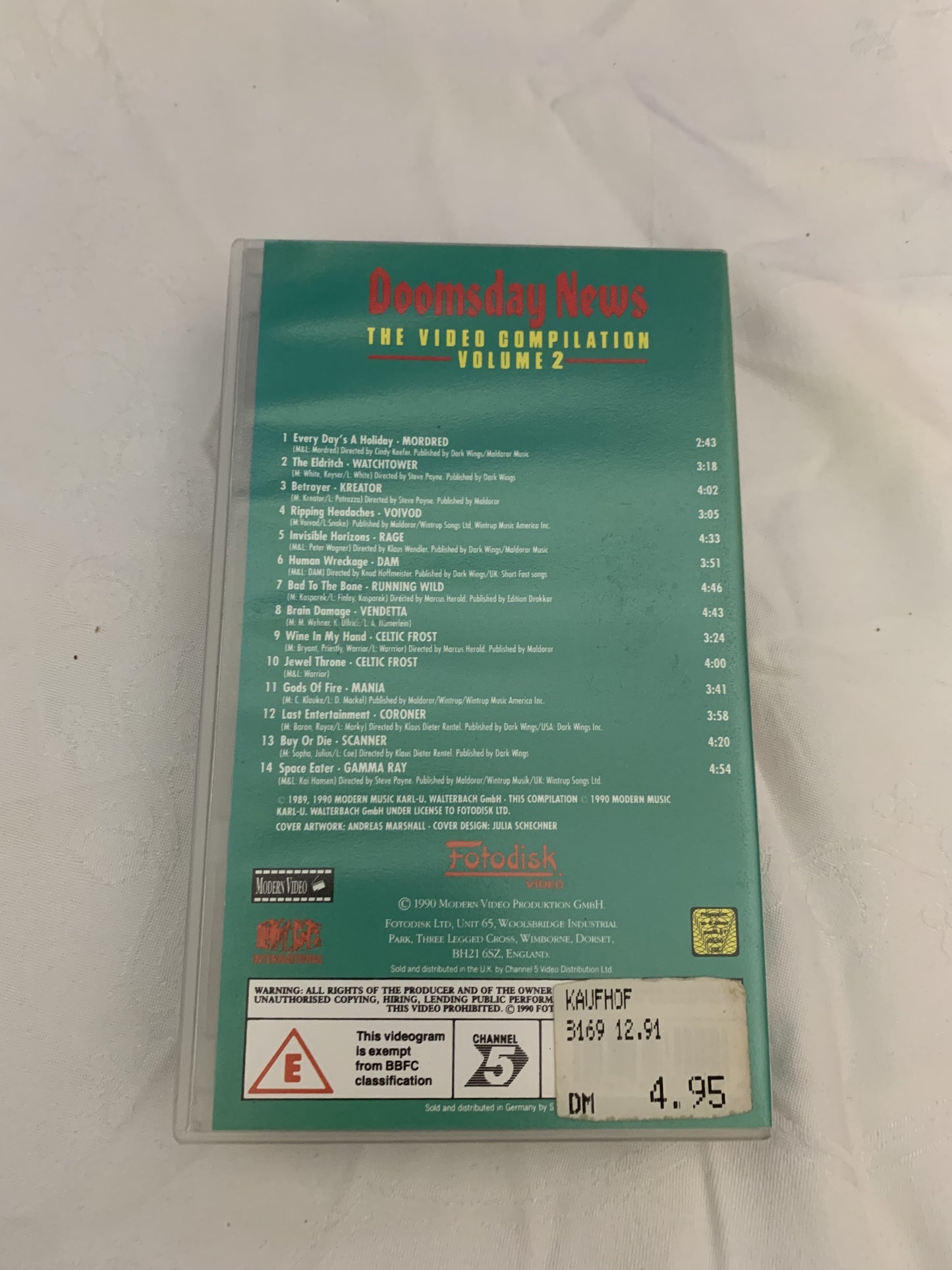 Doomsday News, 1990, The Video Compilation Volume 2