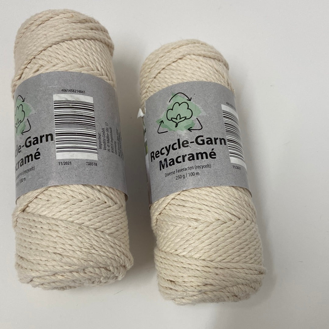 Recycle Garn Macramé
