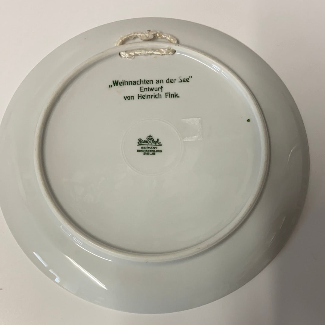Weihnachten 1935 Porzellanteller