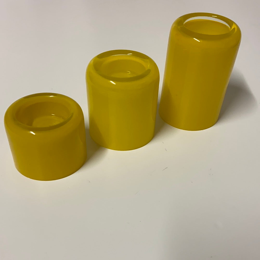Teelichthalter gelb Glas