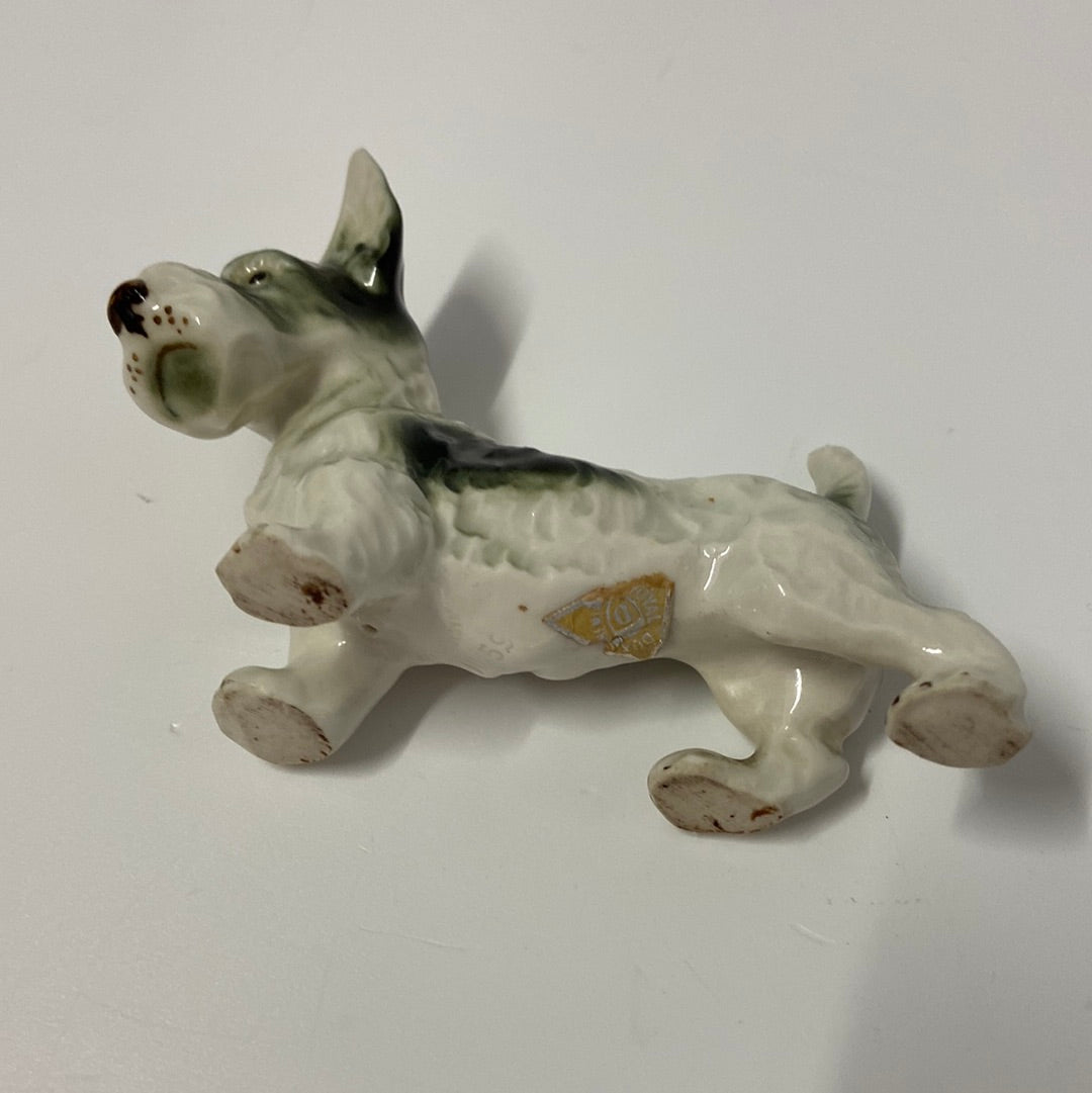 Porzellan Hund Deko Terrier