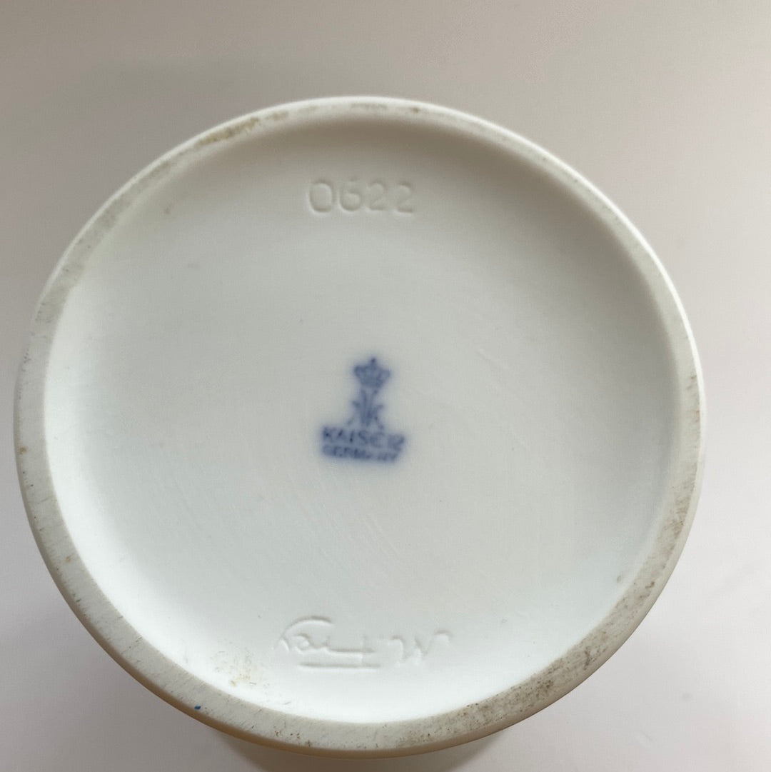AK Kaiser Vase weiß Porzellan