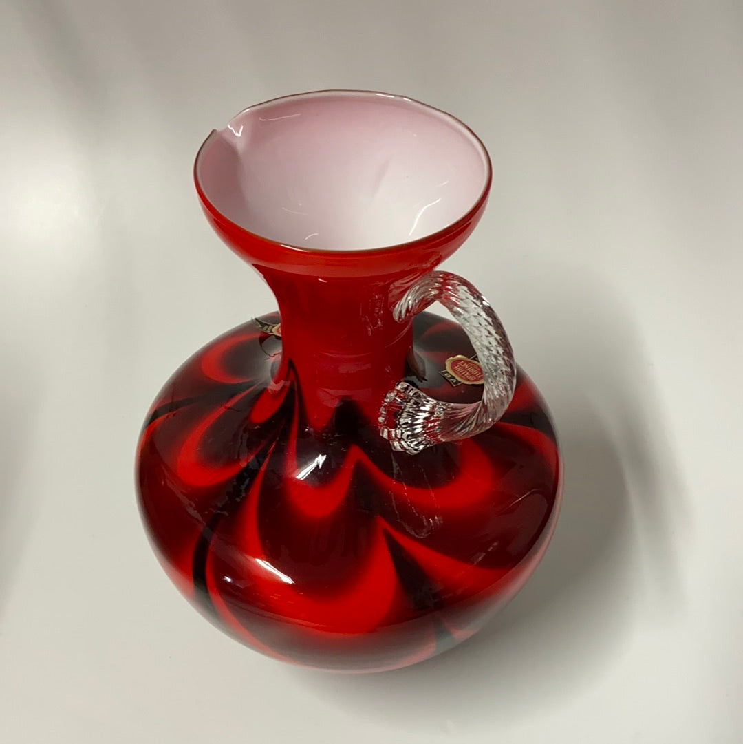 Italienische Vase Opaline Florence