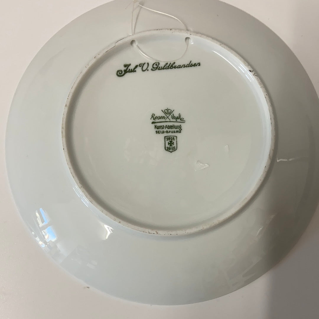 Porzellanteller Weihnachten 1915