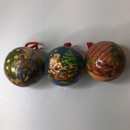 Weihnachtskugeln Vintage 3 Stück
