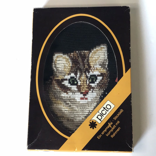 Stickbild Katze