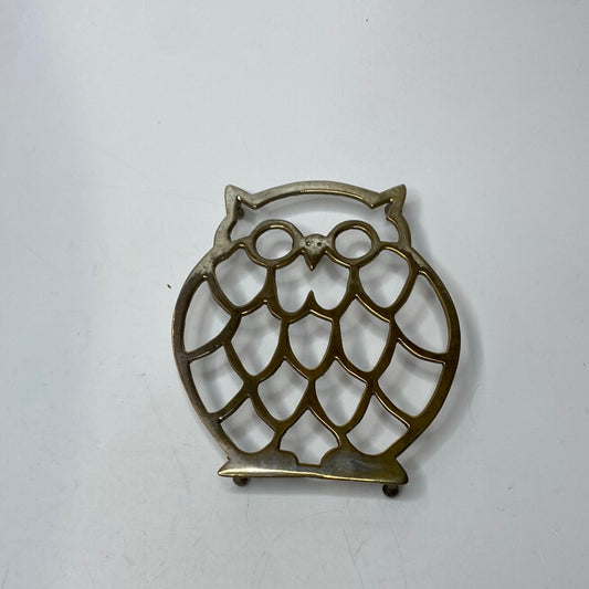 Vintage Topfuntersetzer Eule