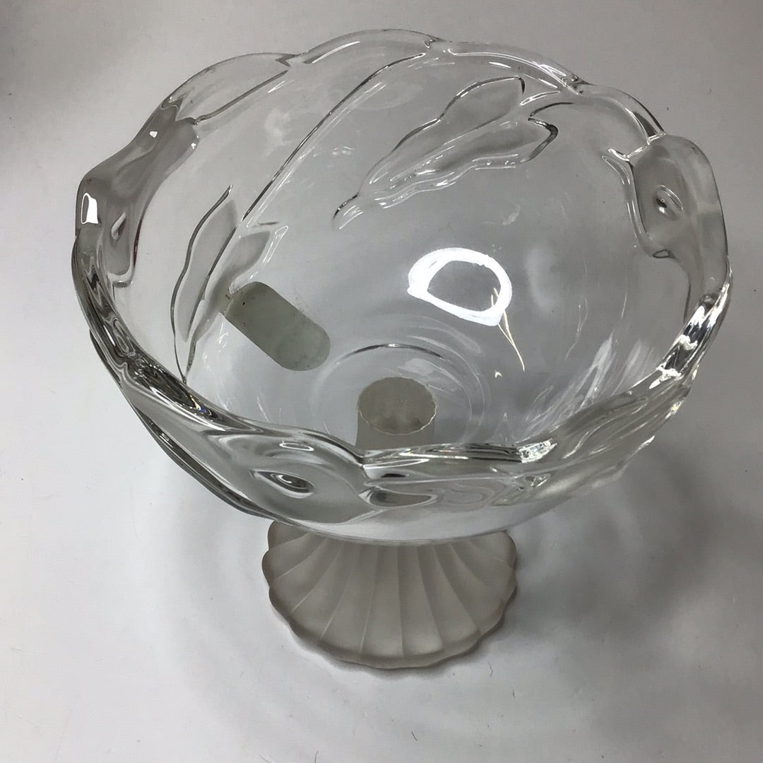 Original Walter Kristallschale mit Glasfuß