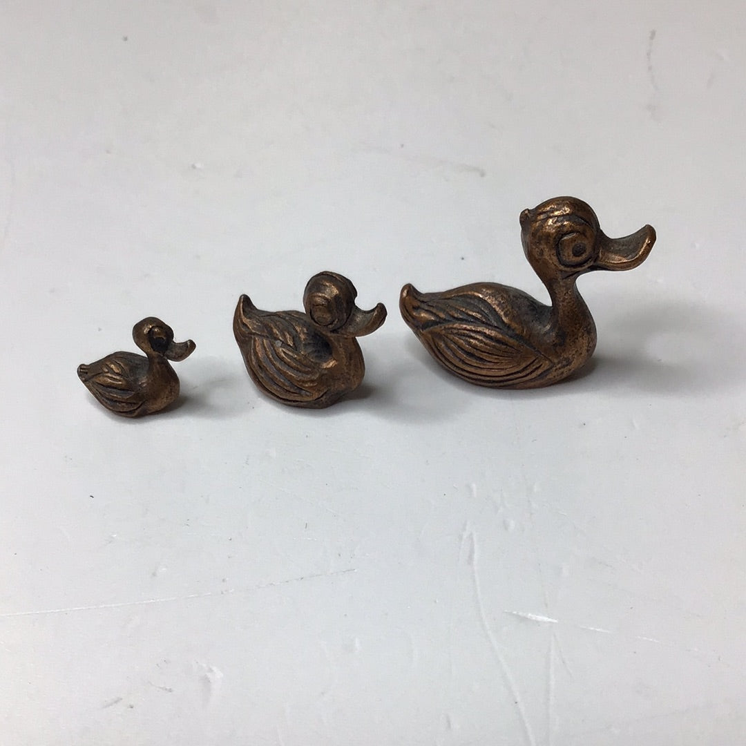 Enten Figuren Zinn 3 Stück