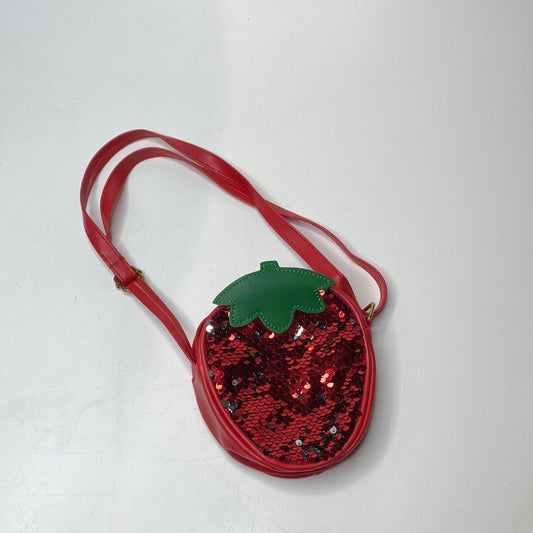 Erdbeere Paillette Tasche