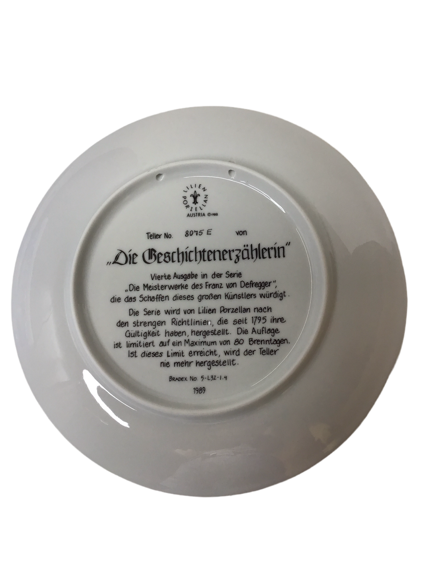 Lilien Porzellan Wandteller Sammelteller „Die Geschichtenerzähler“
