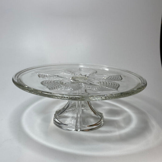 Glas Tortenplatte auf Fuß