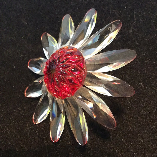 Swarovski Margarite Blume rot