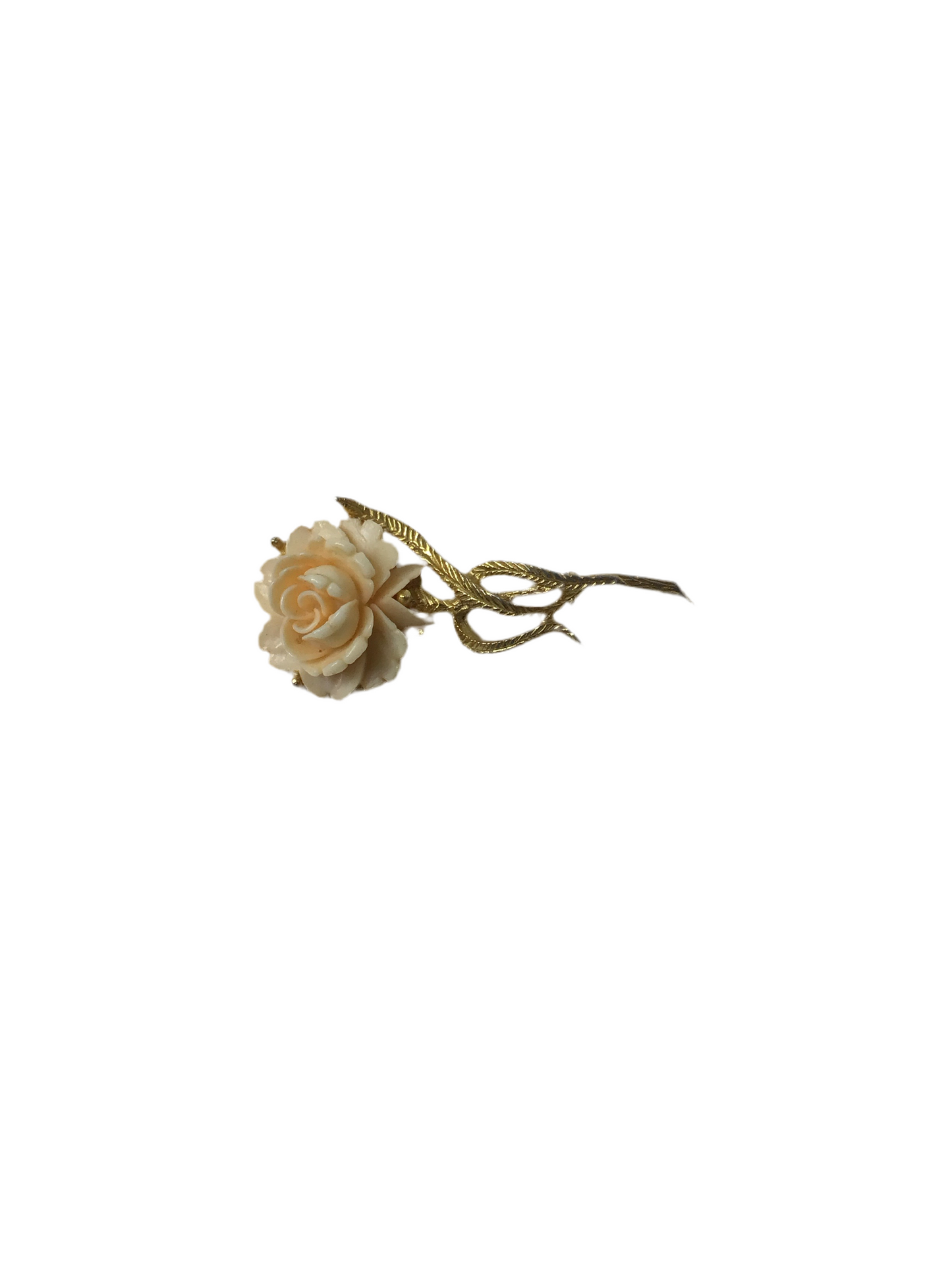 Vintage Brosche Rose aus Celluloid