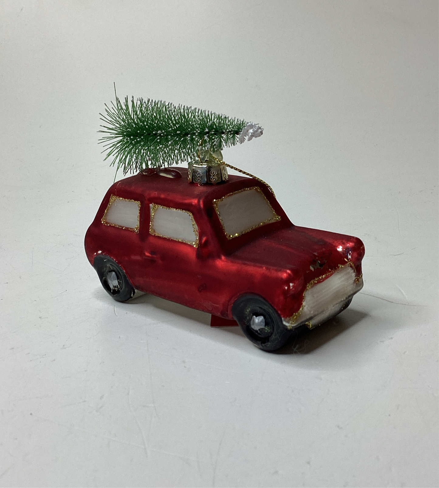 New Home Christmas Baumanhänger „Auto“ aus Glas Weihnachtsschmuck