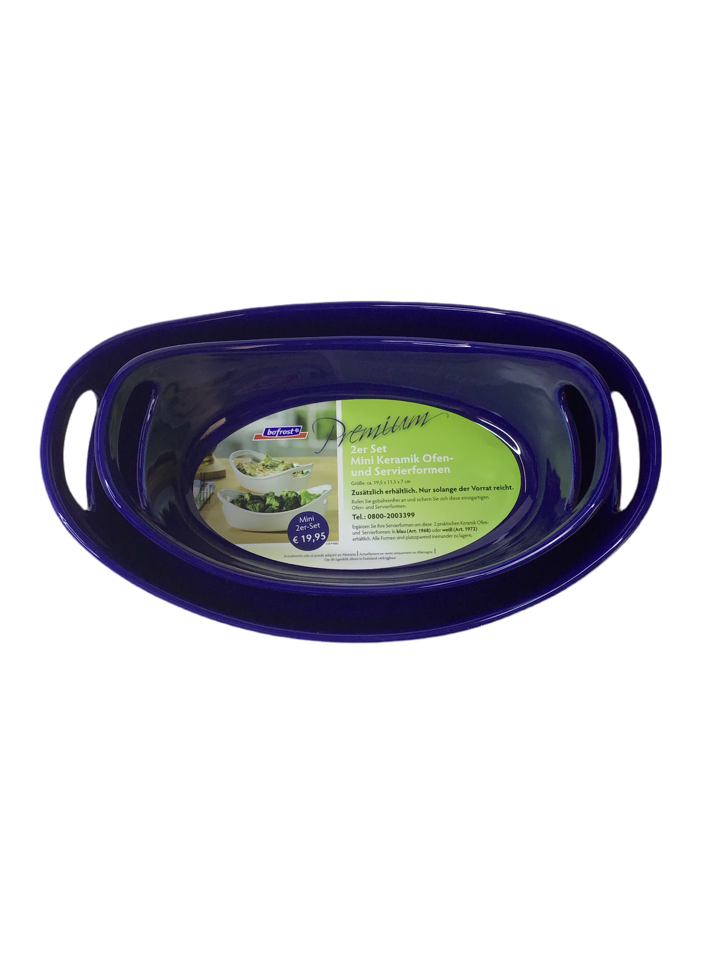 Keramik Ofen- und Servierform 2er Set Bofrost Premium