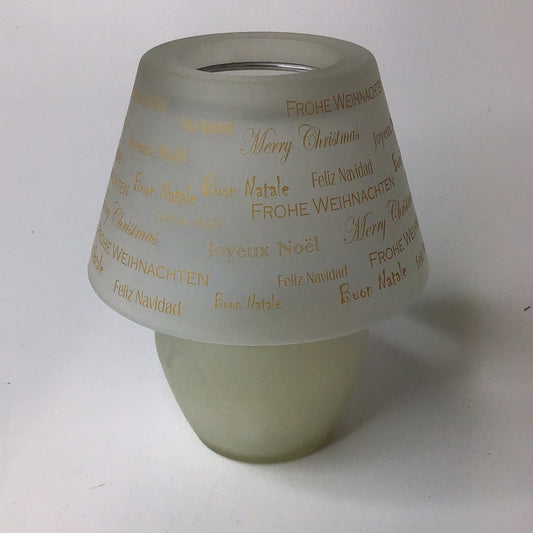 Teelichthalter Lampe Frohe Weihnachten