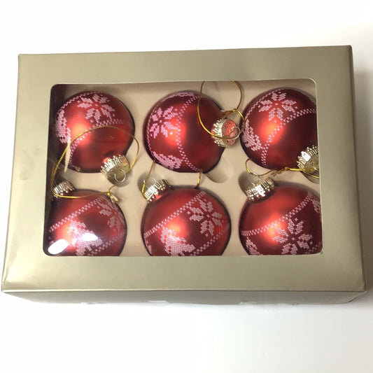 Weihnachtskugel Set 6 Stück