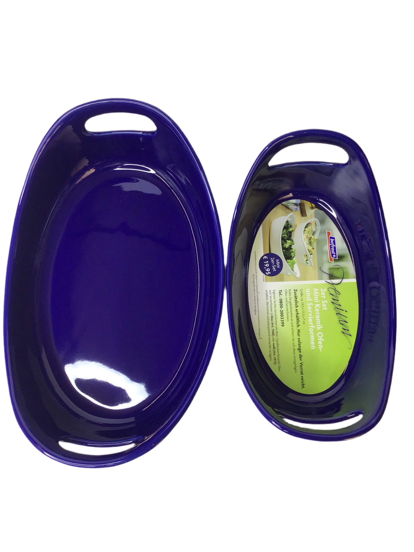 Keramik Ofen- und Servierform 2er Set Bofrost Premium