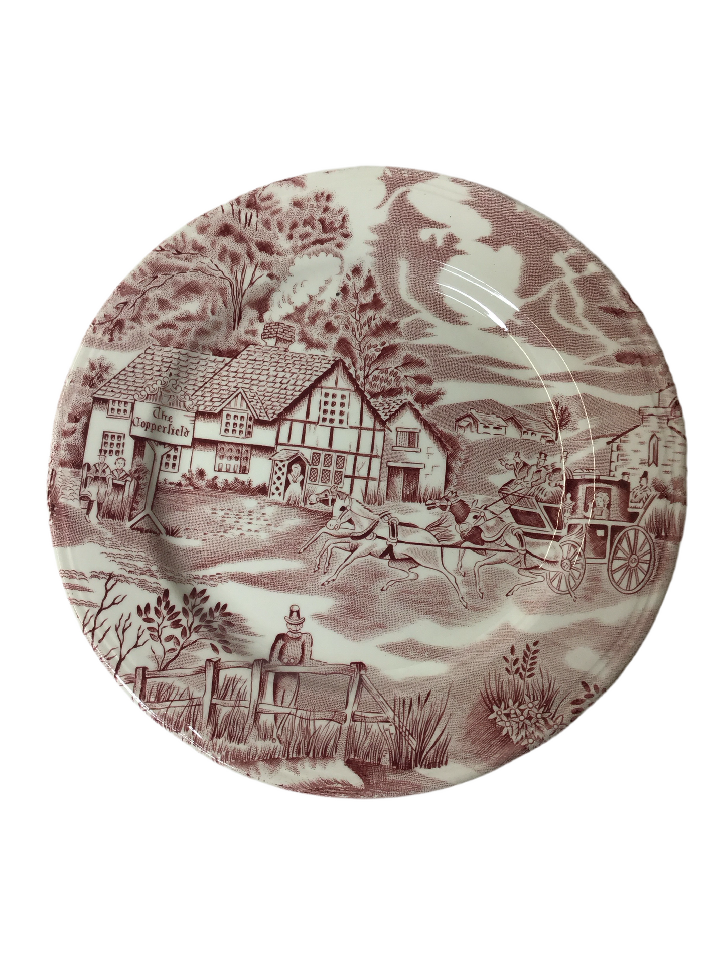 English Style Lune Ville Porzellan Dessert Teller