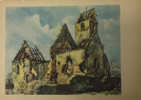 Alte Postkarte St.Georgskirche in München