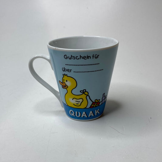Tasse Gutschein für ….. über ….