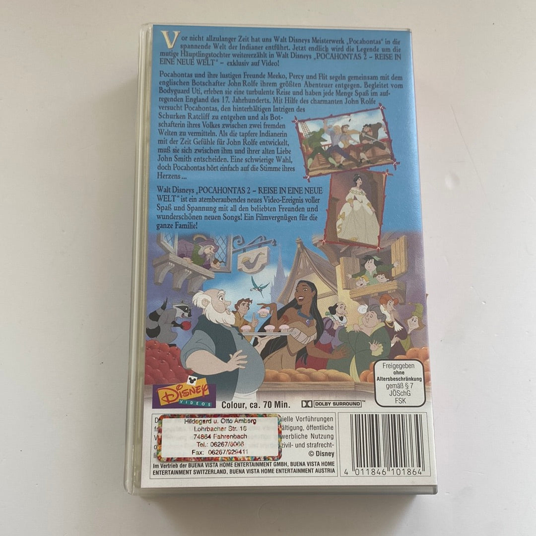 Pocahontas 2 - Reise in eine neue Welt VHS