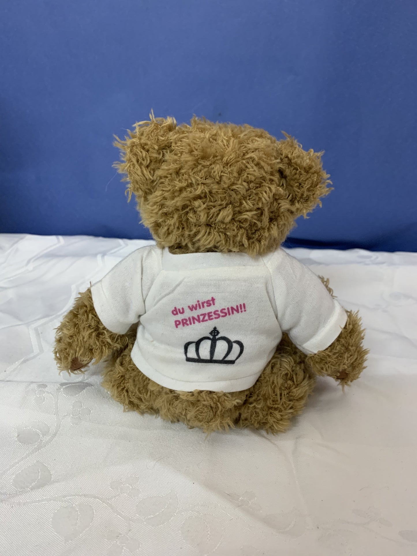 Teddybär mit T-Shirt "du wirst Prinzessin!"