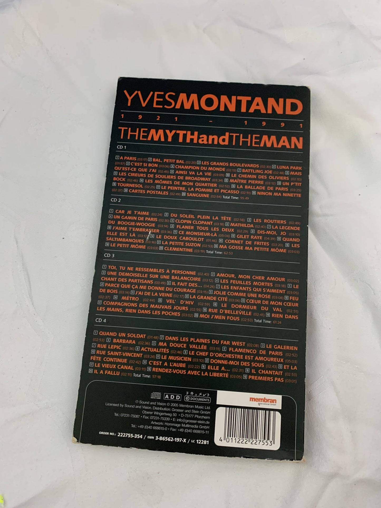 Yves Montand, The Myth and the Man, 1921-1991