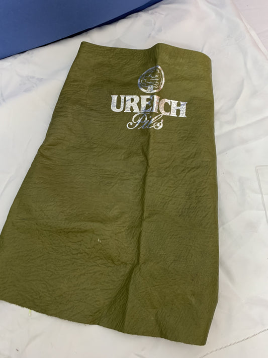 Ureich Pils grüne Leder-Bierschürze