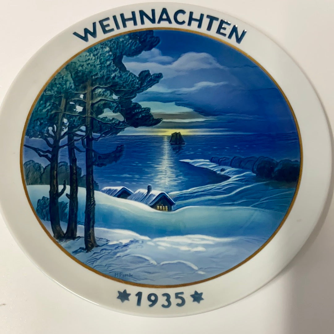 Weihnachten 1935 Porzellanteller Unser und wir e.V.