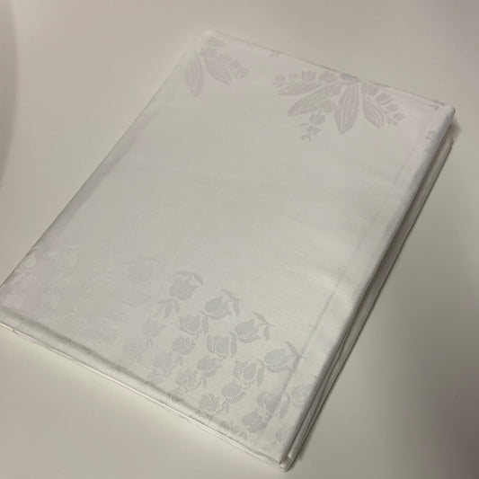 Tischdecke weis 100% Baumwolle