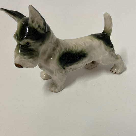 Porzellan Hund Deko Terrier