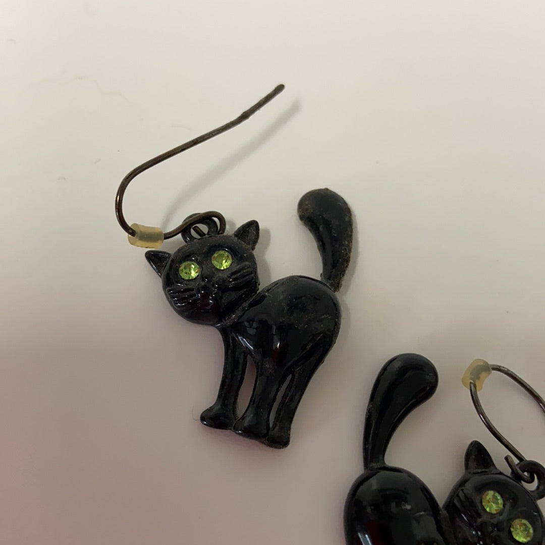Ohrstecker schwarze Katze