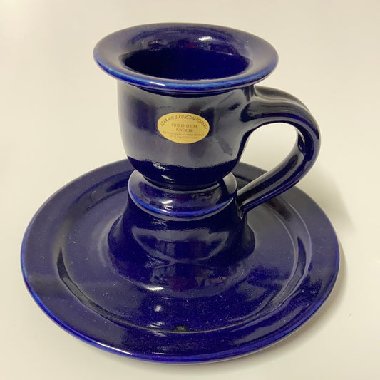 Blauer Kerzenständer Friedhelm Knoch