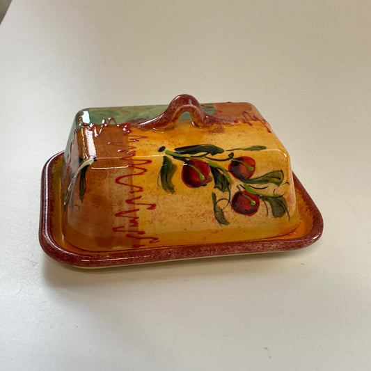 Butterdose Handbemalte aus Keramik