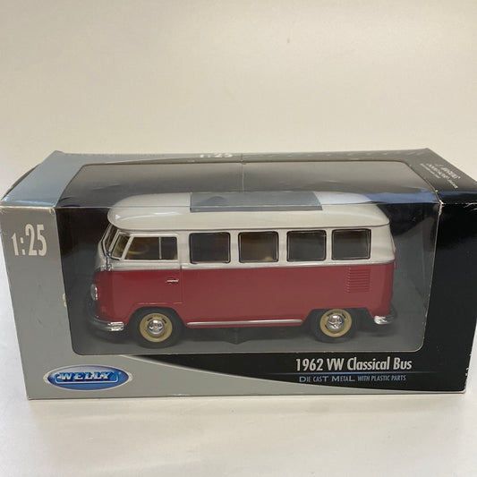 Welly VW Bus Classic 1962 Rot